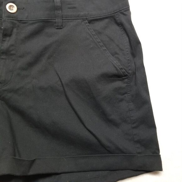 SO brand (Kohl's) Juniors 17 Shorts Lo Rise Chino Midi Black Classic Basic NEW - Picture 2 of 9